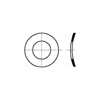 Matice Podložka pérová,vypouklá M8 D=15mm h=1,7mm pružná ocel