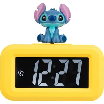 Budík Paladone Lilo a Stitch budík 8,8 cm žlutý
