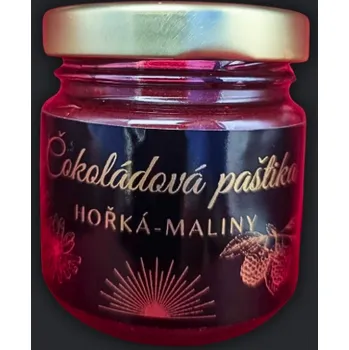 Čokoláda Nizuma - Čokoládová paštika hořká 70,5%, s malinami a čekankovým sirupem 100g