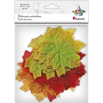 Titanum Dekorace, podzimní listy javoru, mix barev 30ks/bal.