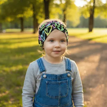 Čelenka Ebbie Bavlněná čelenka - PASTELOVÁ SRDÍČKA Velikost: 1-3