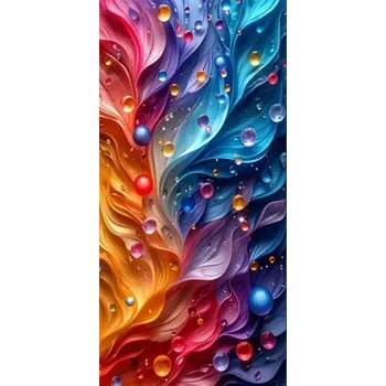 Diamantové malování Diamantové malování - Abstrakce + třpytivé kamínky (85 x 45)