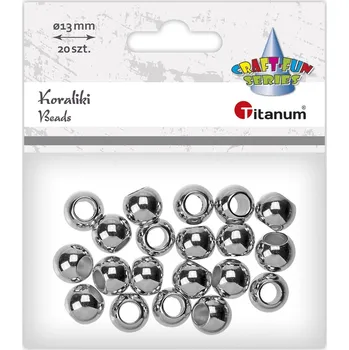Dětské navlékací korálky Titanum Korálky, plastové, Ø 13 mm, 20 ks/bal.