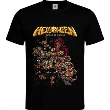 Pánské tričko Tričko Helloween | Walls of Jericho Druh: Pánské, Barva: Černá, Velikost: S