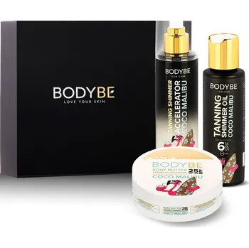Přípravek na opalování BODYBE SUN CARE COCO MALIBU SET - Dárková sada pro intenzivní opálení