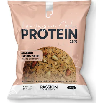 Passion nutrition Passion Low sugar cookies Mandle s mákem 70g