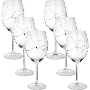 Sklenice Sada 6 sklenic na víno s krystaly Swarovski 580 ml - Orbit 1