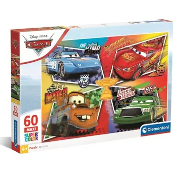 Clementoni - Puzzle 60 Maxi Auta