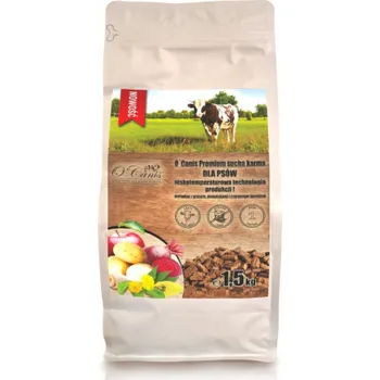 Krmivo pro psa O CANIS Premium Beef with millet, potatoes, and red beetroot - suché krmivo pro psy - 1,5kg