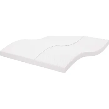 vidaXL Pěnová matrace bílá 200 x 220 cm 7 zón tvrdost 20 ILD
