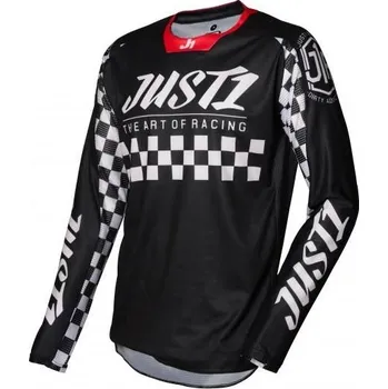 Moto dres Dres JUST1 J-FORCE RACER černo/bílý (Velikost: XL) MCF_13345