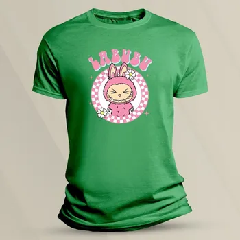 Chlapecké tričko Dětské tričko s potiskem Labubu velikost 140 Zelená