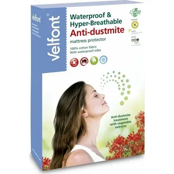 Chránič matrace Velfont Vital Acarsan matracový chránič s membránou i na bočnicích 90x200x30 bílá