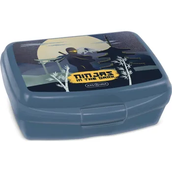 Svačinový box Box na svačinu Ars Una Ninjas in the Dark – tmavě modrý