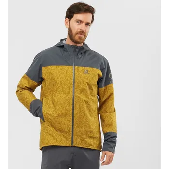 Pánská softshellová bunda SALOMON XA 2,5L Waterproof Jacket Cumin/Ebony