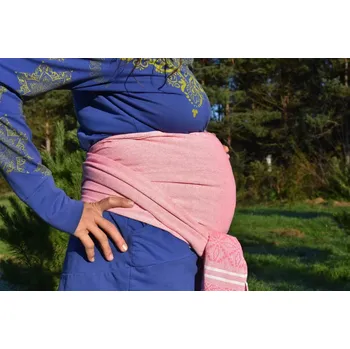 Šátek na nošení dítěte MEXICKÉ Rebozo - Růžová Patricia 340 x 60cm