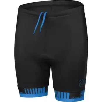 Cyklistické oblečení Etape Junior 2.0 dětské kraťasy s vložkou černá/modrá vel. 164-170