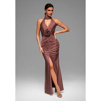 Dámské oblečení Edoti Evening dress LA-OM-DL Edoti tmavě červená 3448063