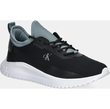 Pánské tenisky Sneakers boty Calvin Klein Jeans EVA RUNNER TECH RIPSTOP černá barva, YM0YM01203 99X, EUR 44
