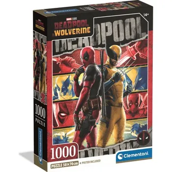 Clementoni - Puzzle 1000 Marvel Deadpool