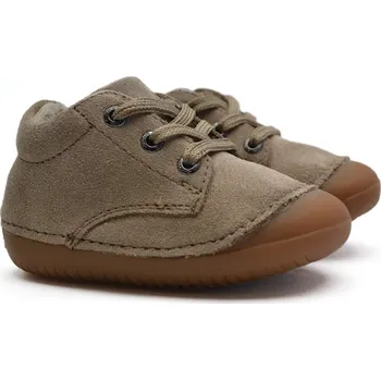 Chlapecké polobotky Zateplené barefoot LURCHI 95L9003001 taupe Velikost: 19