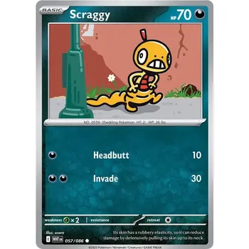 Sběratelská karetní hra Scraggy 057/086 - White Flare Typ karty: Non-Holo