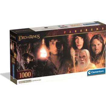 Puzzle Clementoni - Puzzle 1000 Panorama Pán prstenů