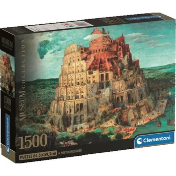 Puzzle Clementoni - Puzzle 1500 Muzeum Babylonská věž