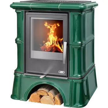 Krbová kamna ABX, spol. s.r.o. ABX BAVARIA K I kachlová kamna 3,5-9kW, tmavě zelená