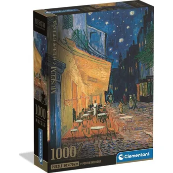 Puzzle Clementoni - Puzzle 1000 Muzeum Kavárenská terasa V. Gogh
