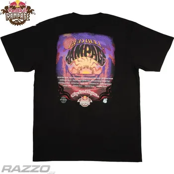 Pánské tričko Pánské tričko TroyLeeDesigns X RedBull Rampage Valley Of Gods Tee Black XXL