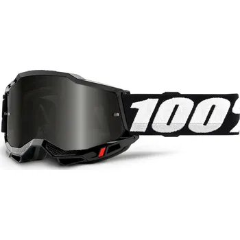 Motocyklové brýle ACCURI 2, 100% Sand brýle černé, kouřové plexi 50020-00001
