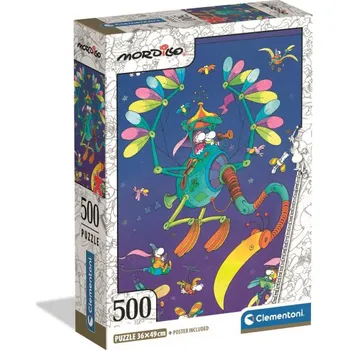 Clementoni - Puzzle 500 Mordillo Létající stroj