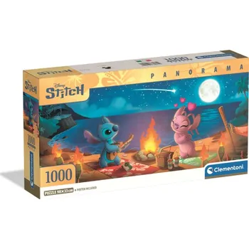 Puzzle Clementoni - Puzzle 1000 Panorama Disney Stitch