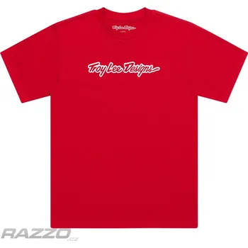 Pánské tričko TroyLeeDesigns Signature Short Sleeve Tee Team Red XL
