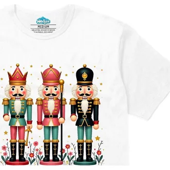 Pánské tričko Pánské tričko Tři Vánoční Louskáčci (Velikost: XXL, Barva: Bílá)