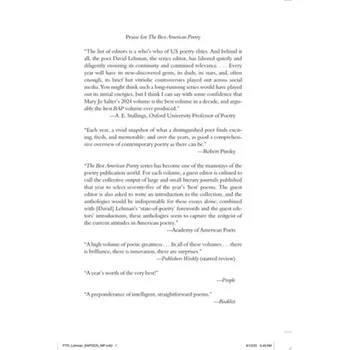 Cizojazyčná kniha Best American Poetry 2025 - Lehman, David a Winch, Terence