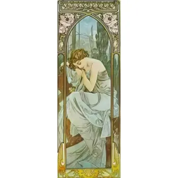Diamantové malování Diamantové malování - Dívka-Mucha VII (100x40)