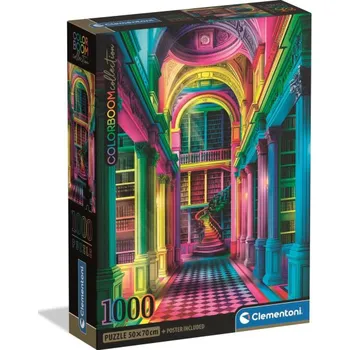 Clementoni - Puzzle 1000 Colorboom Atheneum