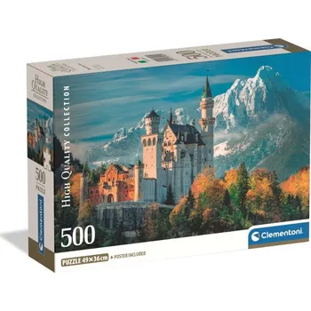 Puzzle Clementoni - Puzzle 500 Zámek Neuschwanstein