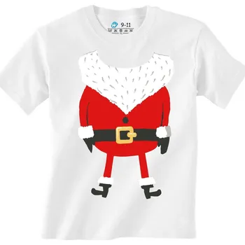 Chlapecké tričko Dětské tričko Kostým Santy Clause (Velikost: 7-8, Barva: Bílá)