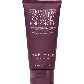 Vlasová regenerace NAK Hair Structure Complex No.&nbsp;03 Bond Enhancer Treatment, 150&nbsp;ml obnovuje hebkost, pružnost