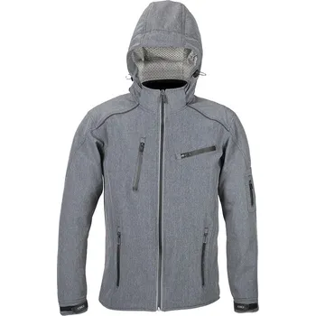 Moto bunda street softshell bunda SOFT, 4SQUARE - pánská (šedá, vel. S) 2023 (Velikost: XS) BLNSOFTGRIS