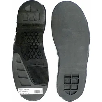 Moto obuv podrážky pro boty TECH8, ALPINESTARS (černé, pár, vel. 44,5/45,5) (Velikost: 43) 25SUT8/N