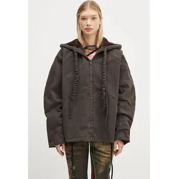 Dámská bunda Oboustranná bunda Ottolinger Reversible Furry Denim Jacket, XS, hnědá, 89X