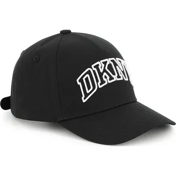 Kšiltovka Dětská bavlněná kšiltovka Dkny černá barva, s potiskem, D62100 99X, vel. 58