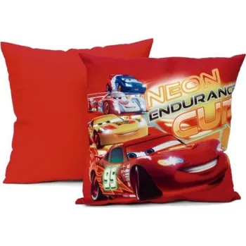 Povlak na dekorativní polštářek Carbotex Dětský povlak na polštářek CARS červený 38 x 38