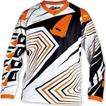 Moto dres Dres motokros dětský UFO ICONIC - bílo-oranžový - velikost XXS (Velikost: XXS) UF4381-01-XXS