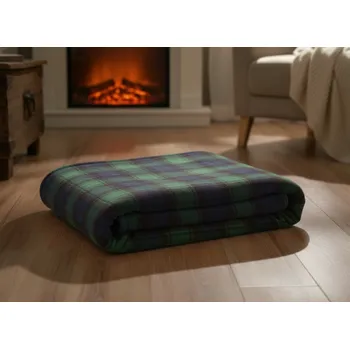 deka Vánoční deka z mikrovlákna TARTANA zelená/modrá 150x200 cm MyBestHome