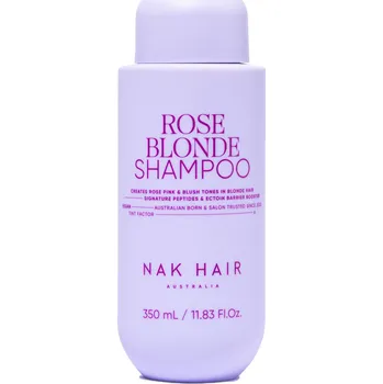 Šampon NAK Hair Rose Blonde Shampoo, 350 ml dodává jemný růžový nádech